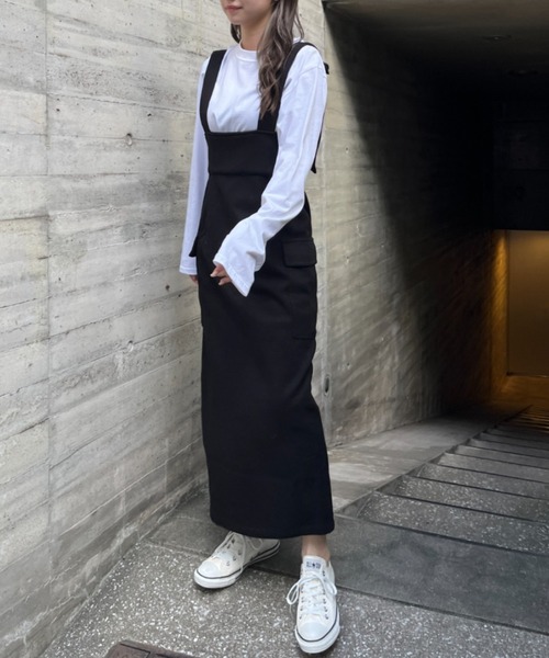 ハイウエストフロントZIPジャンスカ（スカート）｜SallyLunn（サリーラン）