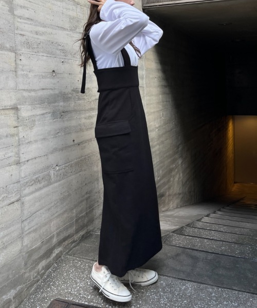 ハイウエストフロントZIPジャンスカ（スカート）｜SallyLunn（サリーラン）