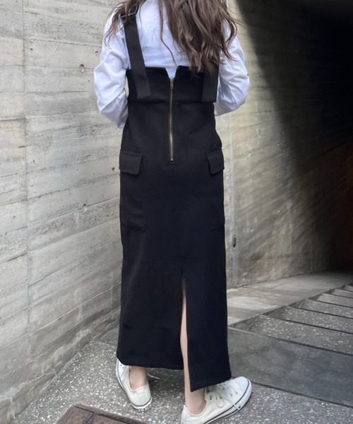 ハイウエストフロントZIPジャンスカ（スカート）｜SallyLunn（サリーラン）