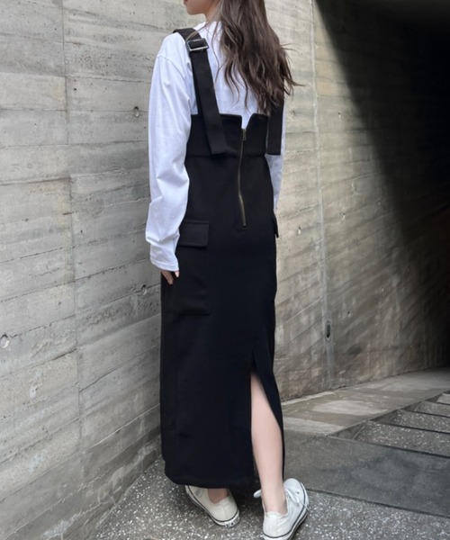 ハイウエストフロントZIPジャンスカ（スカート）｜SallyLunn（サリーラン）