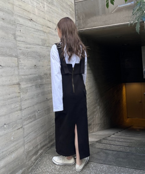 ハイウエストフロントZIPジャンスカ（スカート）｜SallyLunn（サリーラン）