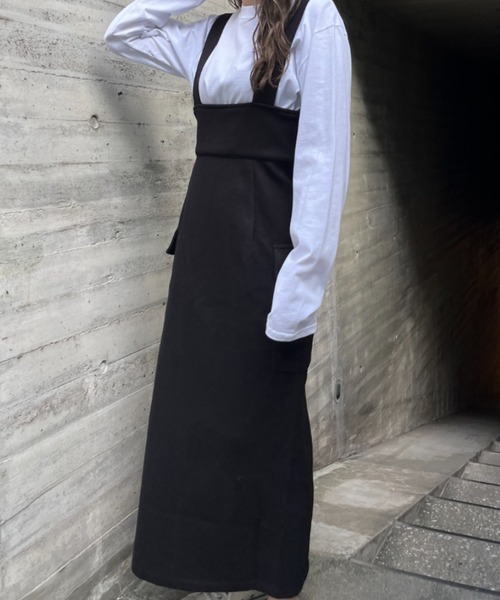 ハイウエストフロントZIPジャンスカ（スカート）｜SallyLunn（サリーラン）