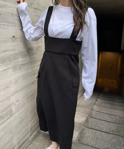 ハイウエストフロントZIPジャンスカ（スカート）｜SallyLunn（サリーラン）