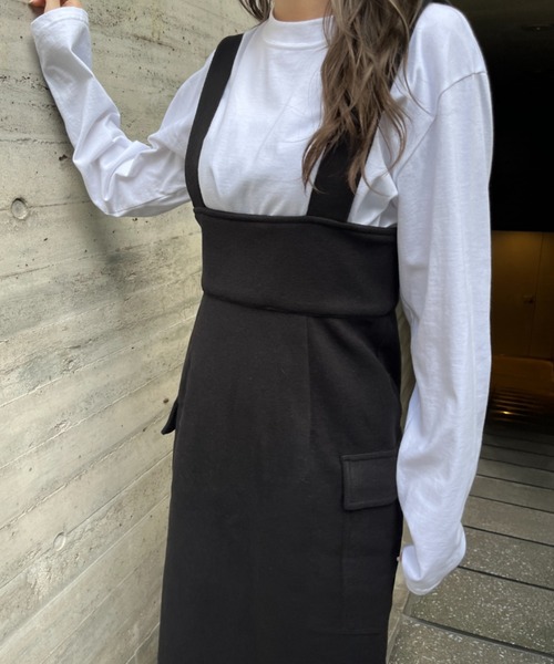 ハイウエストフロントZIPジャンスカ（スカート）｜SallyLunn（サリーラン）