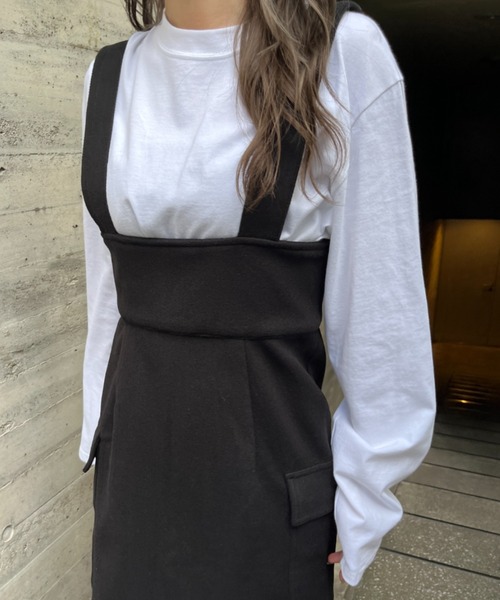 ハイウエストフロントZIPジャンスカ（スカート）｜SallyLunn（サリーラン）