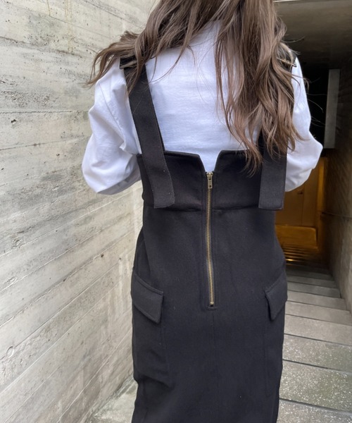 ハイウエストフロントZIPジャンスカ（スカート）｜SallyLunn（サリーラン）