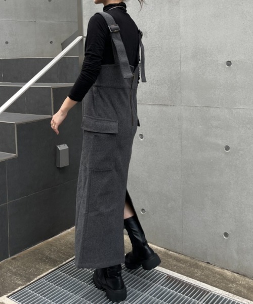 ハイウエストフロントZIPジャンスカ（スカート）｜SallyLunn（サリーラン）