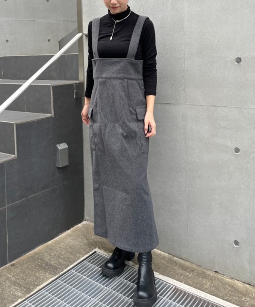 ハイウエストフロントZIPジャンスカ（スカート）｜SallyLunn（サリーラン）