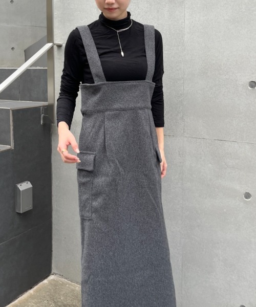 ハイウエストフロントZIPジャンスカ（スカート）｜SallyLunn（サリーラン）