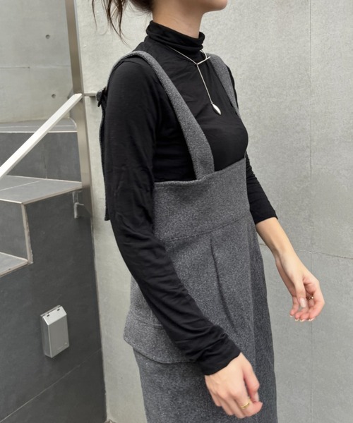 ハイウエストフロントZIPジャンスカ（スカート）｜SallyLunn（サリーラン）