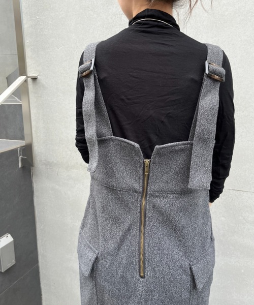 ハイウエストフロントZIPジャンスカ（スカート）｜SallyLunn（サリーラン）