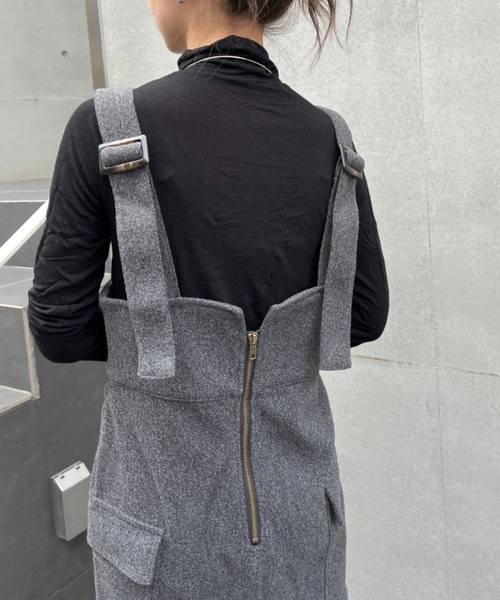 ハイウエストフロントZIPジャンスカ（スカート）｜SallyLunn（サリーラン）