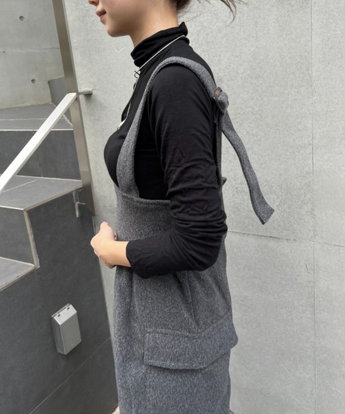 ハイウエストフロントZIPジャンスカ（スカート）｜SallyLunn（サリーラン）