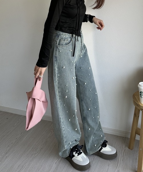 Silly(シリー)の「【オールシーズン使えるアイテム!】【ニットトートバックのミニサイズが登場!】ニットミニトートバッグ(トートバッグ・レディース・ブルー/サーモンピンク/パープル/グリーン/ブラック/ベージュ/ピンク/オレンジ・FREE)」の20枚目の写真