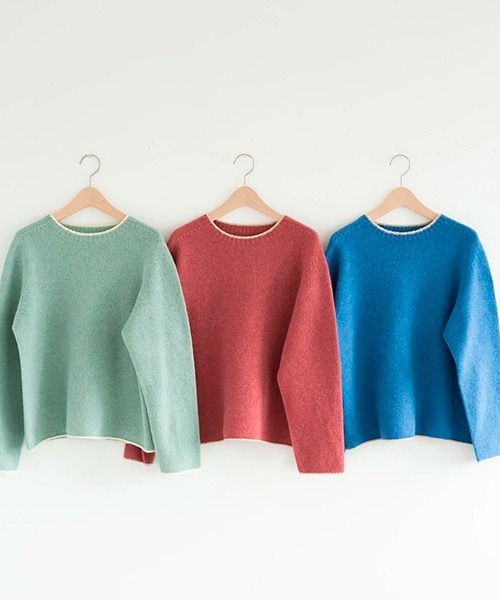 ラムウールカシミヤクルーネックセーター（ニット/セーター）｜D