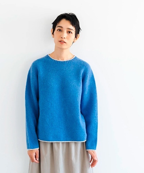 STONE  青 クルーネックセーター STONE ISLAND（ストーン アイランド） クルーネックニット セーター