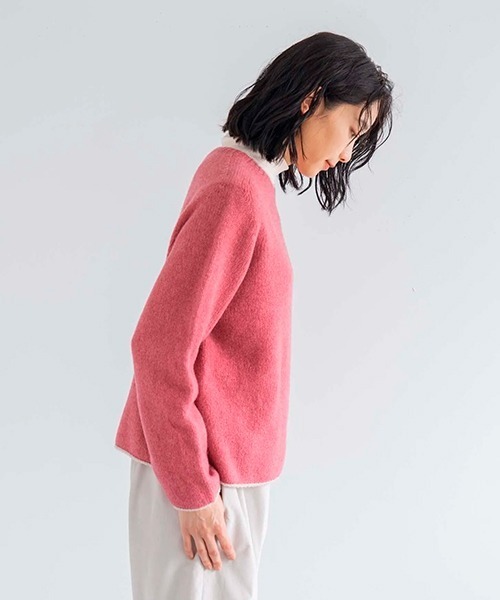ラムウールカシミヤクルーネックセーター（ニット/セーター）｜D