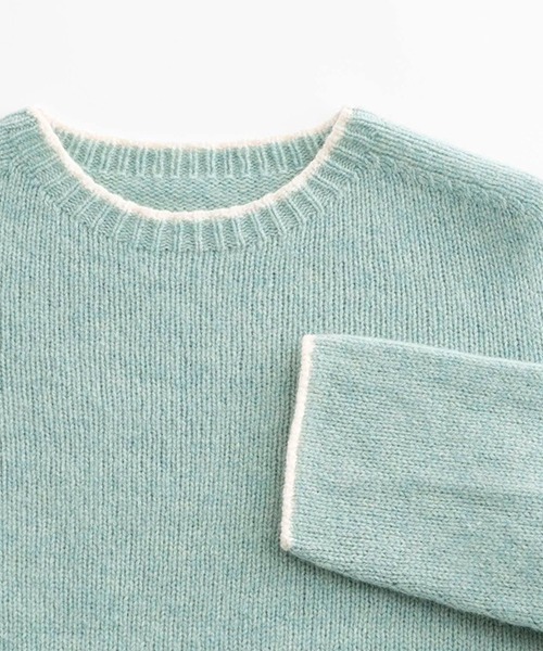 Stone  MAGLIA ラムウール クルーネックセーター　ニット Amazon | [ストーンアイランド] MAGLIA ラムウール クルーネック