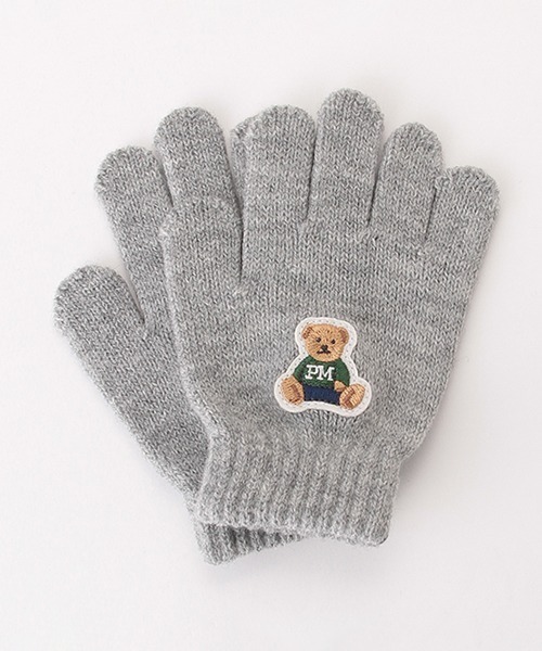 セール】くま刺しゅう手袋（手袋）｜petit main（プティマイン）の