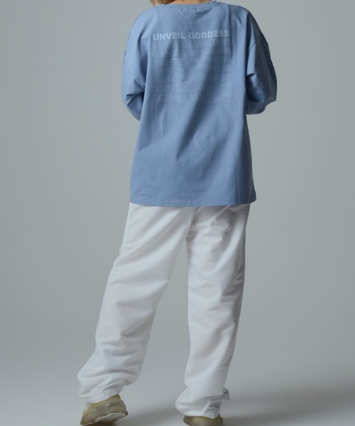 福寿外貌(フクジュガイボウ)の「【福寿外貌】オリジナルロゴロンT(Tシャツ/カットソー・レディース・ライトブルー/チャコールグレー/ホワイト/ライトグレー・フリー)」の16枚目の写真