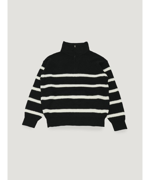 Bargiee（バージー）の「PANAP HALF ZIP KNIT（ニット/セーター・メンズ・ライトグリーン/ライトブルー/グレー・FREE）」の19枚目の写真