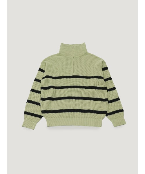 Bargiee（バージー）の「PANAP HALF ZIP KNIT（ニット/セーター・メンズ・ライトグリーン/ライトブルー/グレー・FREE）」の21枚目の写真