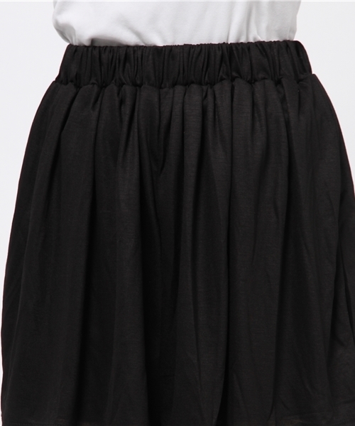 OUTLET（アウトレット）の「【Ciaopanic】天竺ギャザーキュロット（その他パンツ・レディース・ネイビー/ブラック/チャコールグレー/グレー・FREE）」の11枚目の写真