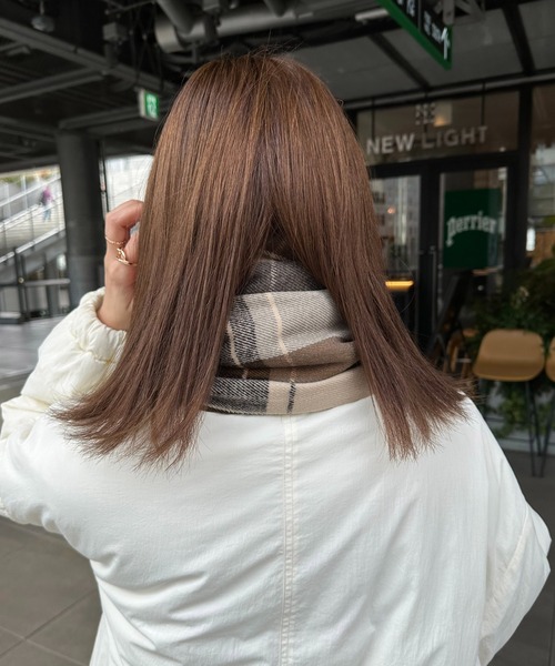 DISCOAT（ディスコート）の「チェック大判ストール（ストール/ショール・レディース・ピンクベージュ/ブラウン/イエロー/ネイビー/モカ/ブルー/キャメル・FREE）」の10枚目の写真