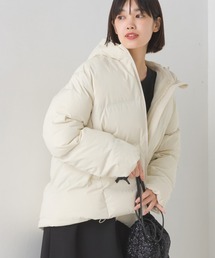 撥水加工シームレスファイバーダウンブルゾン