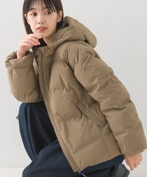撥水加工シームレスファイバーダウンブルゾン