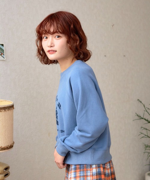 eLur（エラー）の「ドッグスウェットシャツ（スウェット・レディース・ブルー/イエロー/ライトグレー・MEDIUM/LARGE）」の14枚目の写真