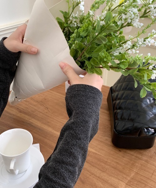 LAC-VERT（ラック・ヴェール）の「クロップドリボンカーディガン（カーディガン/ボレロ・レディース・グリーン/ダークグレー/ピンク・FREE）」の20枚目の写真