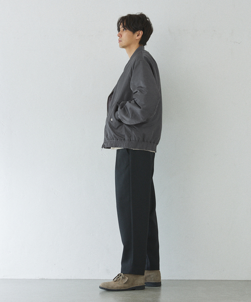 417 EDIFICE(フォーワンセブンエディフィス)の「ミリタリー 中綿MA-1 ブルゾン(MA-1・メンズ・ブラック/カーキ/チャコールグレー・LARGE/MEDIUM)」の20枚目の写真