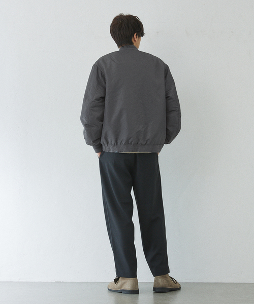 417 EDIFICE(フォーワンセブンエディフィス)の「ミリタリー 中綿MA-1 ブルゾン(MA-1・メンズ・ブラック/カーキ/チャコールグレー・LARGE/MEDIUM)」の21枚目の写真