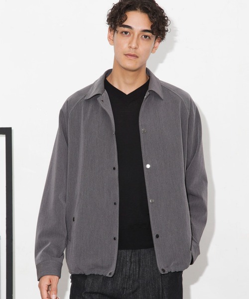 NANO universe（ナノユニバース）の「イタリアンドットリラックスコーチジャケット（その他アウター・メンズ・ブラック/チャコール/ブラウン・L/S/M）」の3枚目の写真