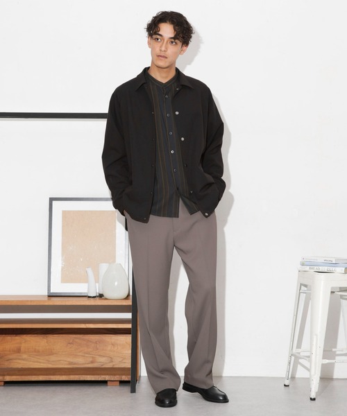 NANO universe（ナノユニバース）の「イタリアンドットリラックスコーチジャケット（その他アウター・メンズ・ブラック/チャコール/ブラウン・L/S/M）」の11枚目の写真