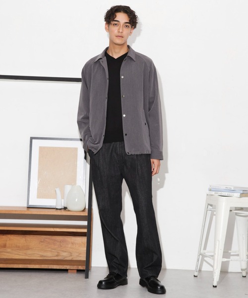 NANO universe（ナノユニバース）の「イタリアンドットリラックスコーチジャケット（その他アウター・メンズ・ブラック/チャコール/ブラウン・L/S/M）」の19枚目の写真