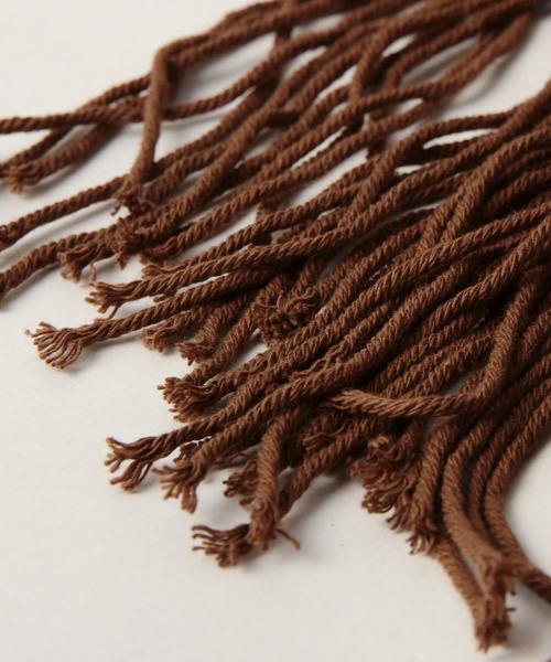 Another Edition(アナザーエディション)の「 マクラメショルダーバック/AE Macrame SHLD◆(ショルダーバッグ・レディース・オフホワイト/ブラウン・フリー)」の4枚目の写真