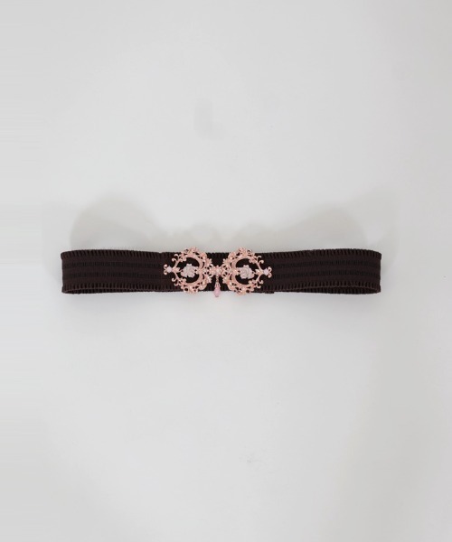 axes femme（アクシーズファム）の「しずく付クラシカルゴムベルト（ベルト・レディース・ブルー/ラベンダー/キナリ/ピンク・FREE）」の11枚目の写真