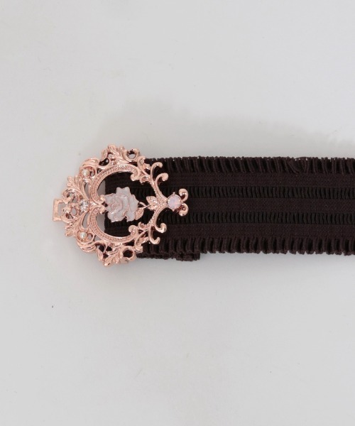 axes femme（アクシーズファム）の「しずく付クラシカルゴムベルト（ベルト・レディース・ブルー/ラベンダー/キナリ/ピンク・FREE）」の12枚目の写真