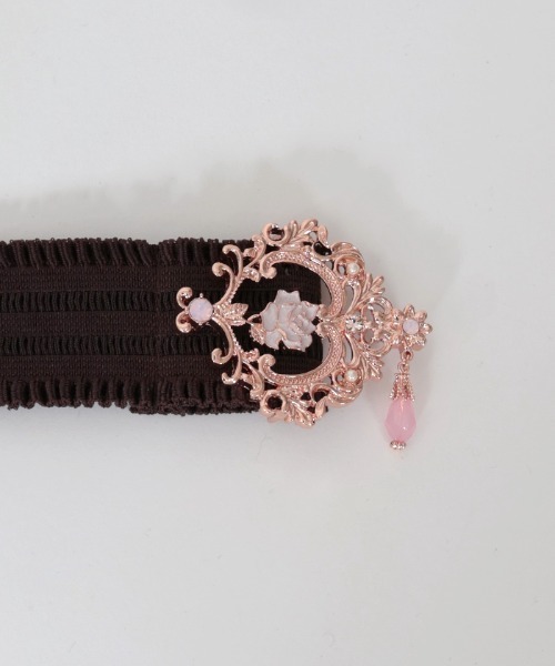 axes femme（アクシーズファム）の「しずく付クラシカルゴムベルト（ベルト・レディース・ブルー/ラベンダー/キナリ/ピンク・FREE）」の13枚目の写真