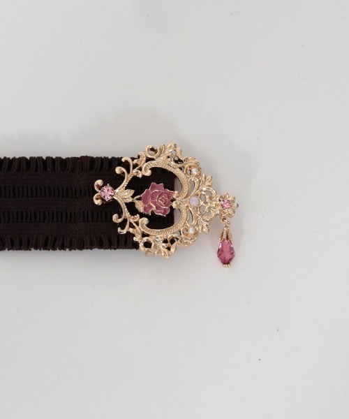 axes femme（アクシーズファム）の「しずく付クラシカルゴムベルト（ベルト・レディース・ブルー/ラベンダー/キナリ/ピンク・FREE）」の8枚目の写真