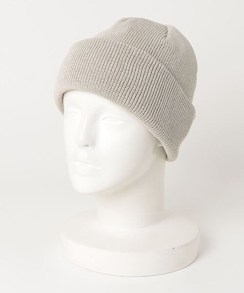 yoko sakamoto(ヨーコサカモト)の「【YOKO SAKAMOTO】 KNIT BIG WATCH CAP(ニットキャップ/ビーニー・メンズ・ブラック/ベージュ・FREE)」の1枚目の写真