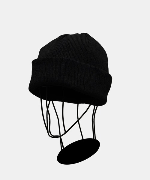 yoko sakamoto(ヨーコサカモト)の「【YOKO SAKAMOTO】 KNIT BIG WATCH CAP(ニットキャップ/ビーニー・メンズ・ブラック/ベージュ・FREE)」の2枚目の写真