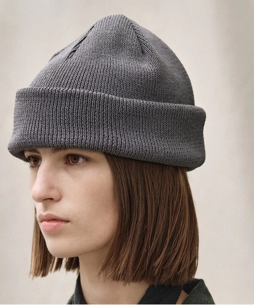 yoko sakamoto(ヨーコサカモト)の「【YOKO SAKAMOTO】 KNIT BIG WATCH CAP(ニットキャップ/ビーニー・メンズ・ブラック/ベージュ・FREE)」の6枚目の写真