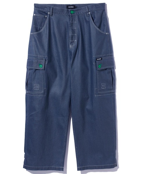 XLARGE（エクストララージ）の「DENIM CARGO PANTS（その他パンツ・メンズ・インディゴブルー/ブラック・34inch/30inch/32inch/36inch）」の2枚目の写真