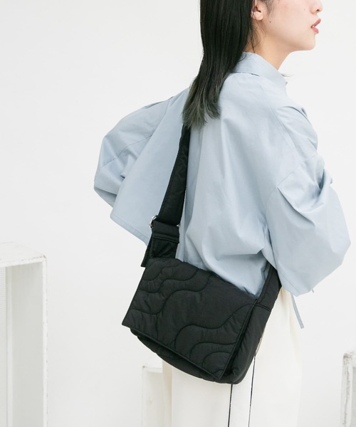 KBF（ケイビーエフ）の「キルティングデザインショルダーBAG（ショルダーバッグ・レディース・ブラック/オレンジ系その他/イエロー・ONE）」の12枚目の写真