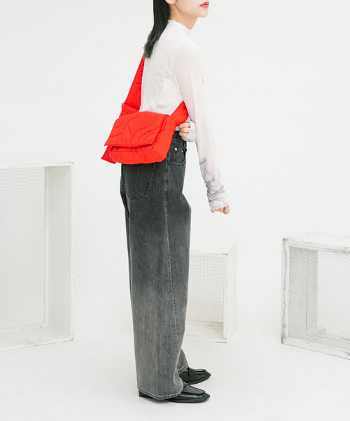 KBF（ケイビーエフ）の「キルティングデザインショルダーBAG（ショルダーバッグ・レディース・ブラック/オレンジ系その他/イエロー・ONE）」の21枚目の写真