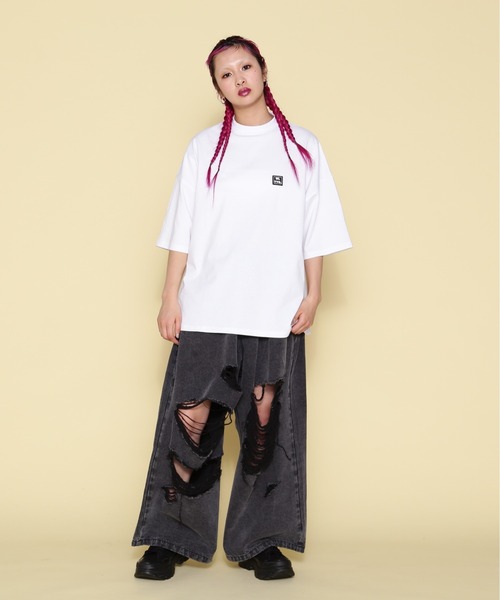 WHITELAND(ホワイトランド)の「【WEB&DEPOT限定】WHITELAND/ホワイトランド/OWL/MINI SILICON SST(Tシャツ/カットソー・レディース・ブラック/ホワイト/カーキ・M/L)」の5枚目の写真