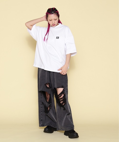 WHITELAND(ホワイトランド)の「【WEB&DEPOT限定】WHITELAND/ホワイトランド/OWL/MINI SILICON SST(Tシャツ/カットソー・レディース・ブラック/ホワイト/カーキ・M/L)」の6枚目の写真